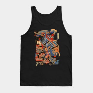 Katsushika Hokusai -samurai fight Tank Top